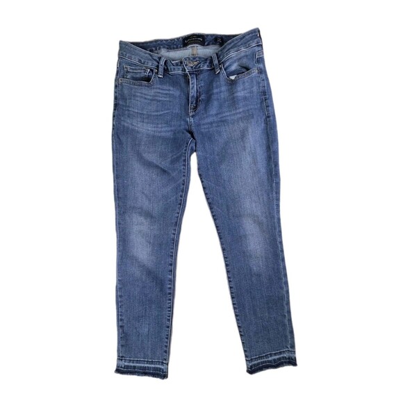 Lucky Brand Womens 4/ 27 Ankle Cheville Blue Denim Lotta Skinny Jeans - Picture 1 of 7